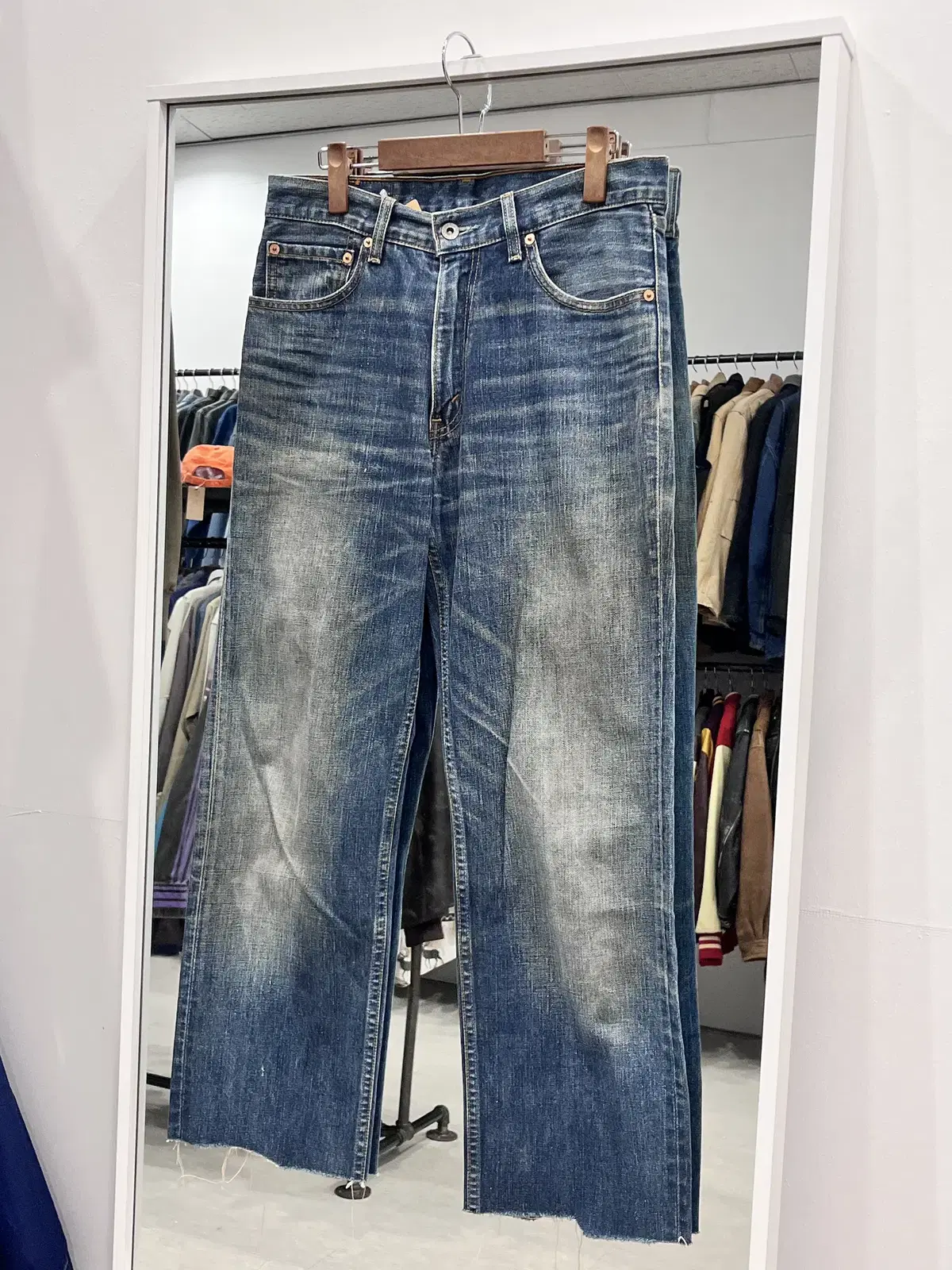 00s Levis 리바이스 502 컷팅 데님 팬츠 (31inch)